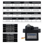 Digital Servo High Torque Metal Gear HV 5kg for Bionic Butterfly Drone RC Models - CTorque