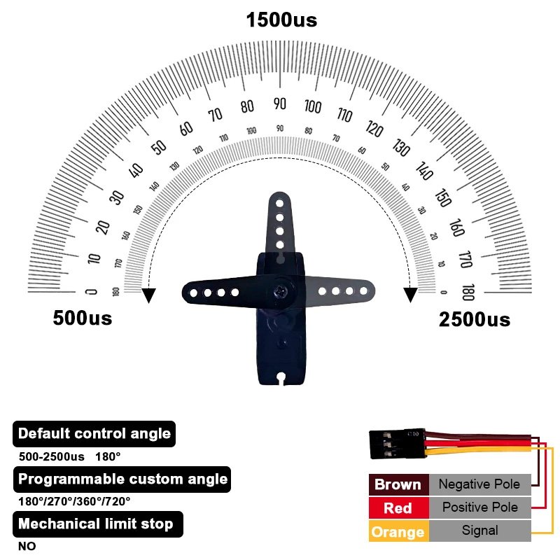 Digital Servo High Torque Metal Gear HV 5kg for Bionic Butterfly Drone RC Models - CTorque