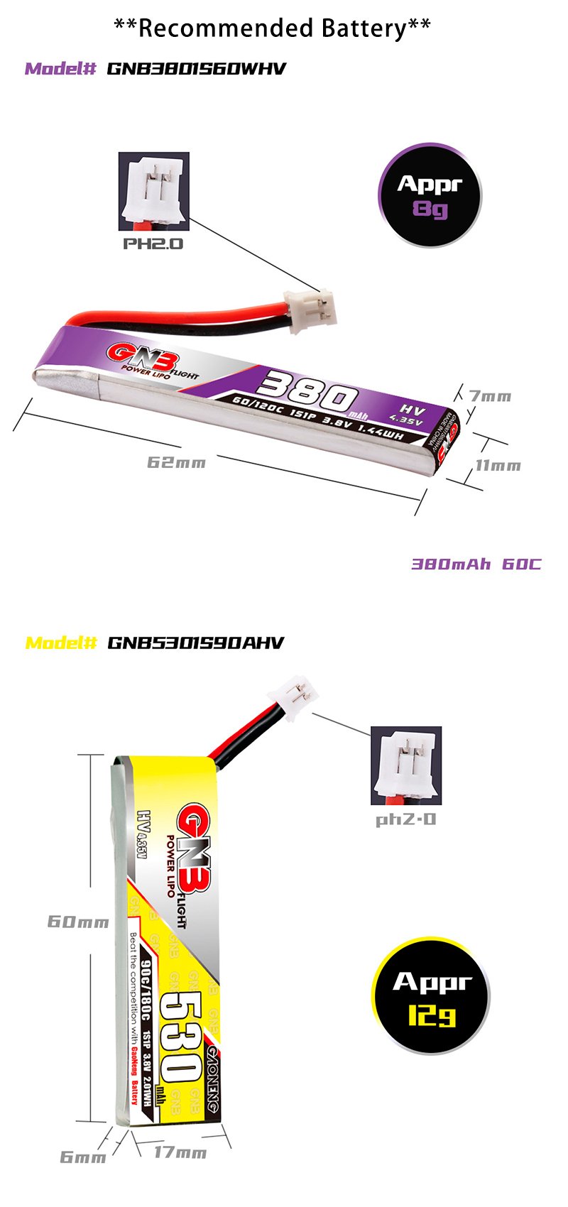 Recommended Battery for CTorque Bionic Butterfly