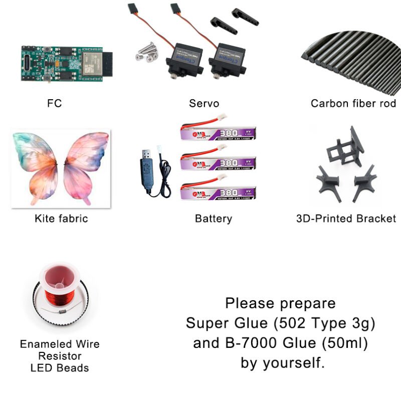 bionic-butteryfly-flight-controller-accessories-aliexpress CTorque RC Bionic Butterfly Kit | Gyro Stable Flight | 3 Light Modes & Multi-scenario Commercial Performances