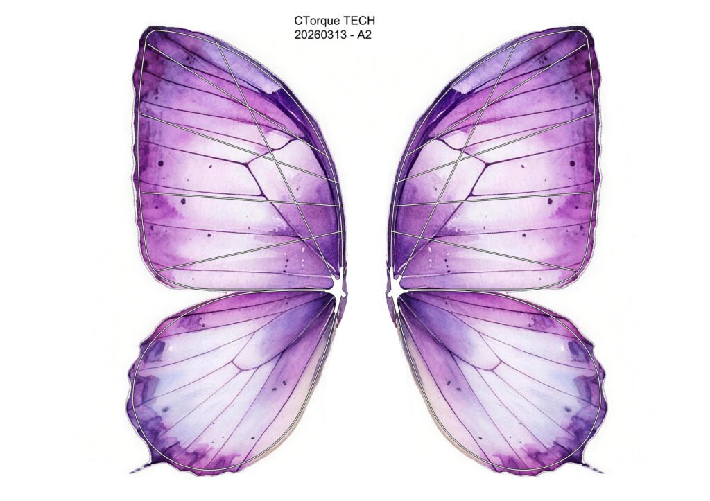 Bionic Butterfly Colorful Wing Pattern