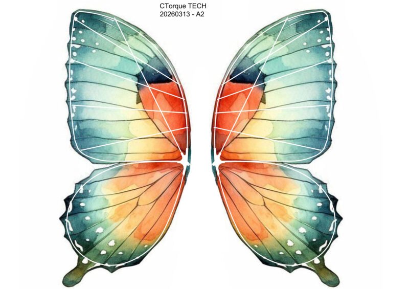 Bionic Butterfly Colorful Wing Pattern