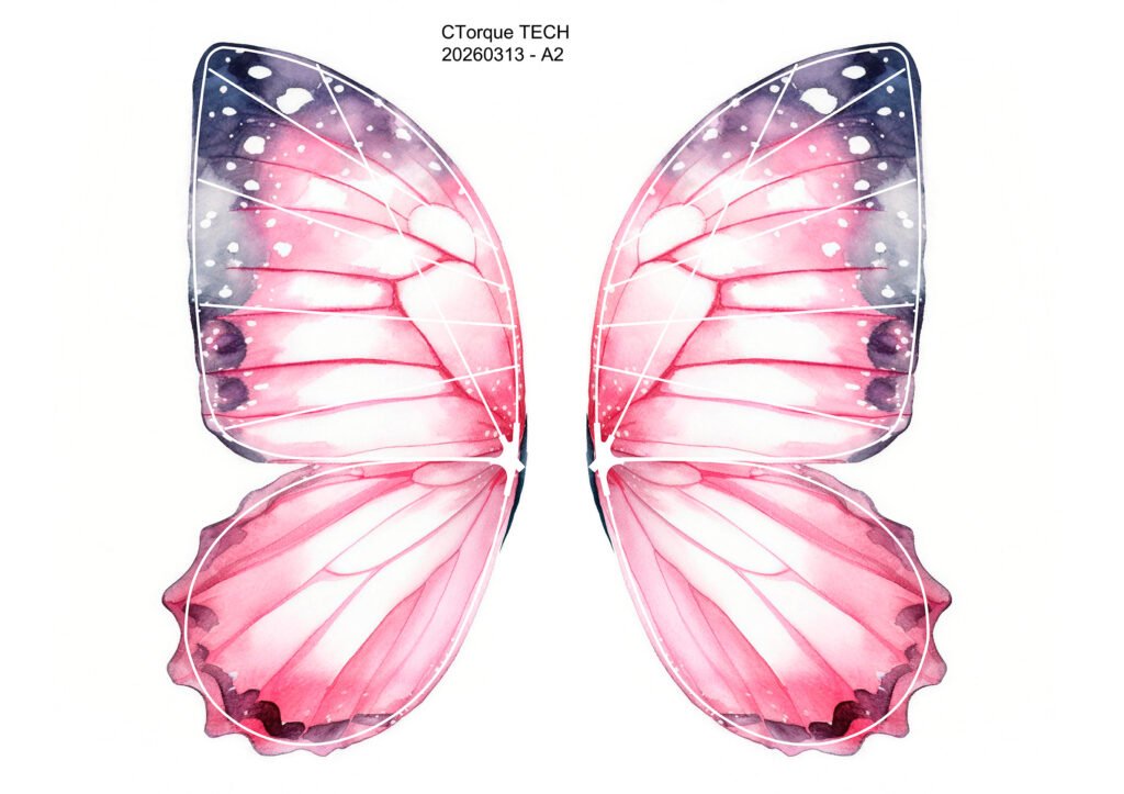 Bionic Butterfly Colorful Wing Pattern