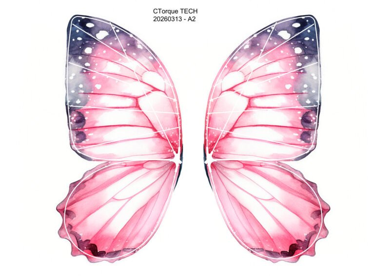Bionic Butterfly Colorful Wing Pattern