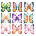Bionic Butterfly Colorful Wing Pattern
