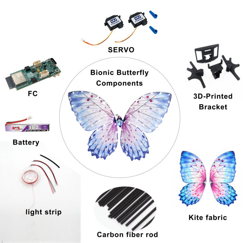 Remote controller matching butterfly toy details