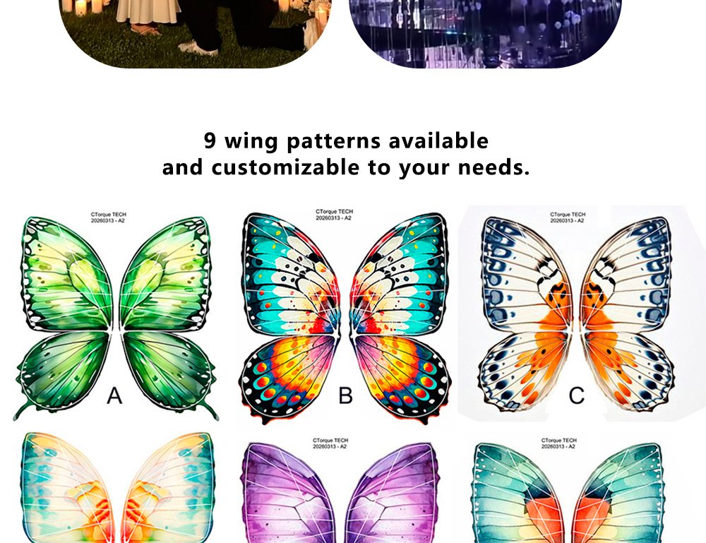 Wedding decoration wireless flying butterfly