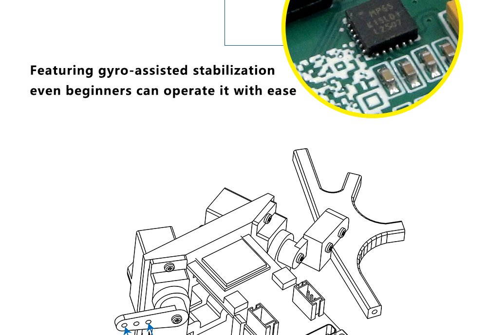 Simple control bionic flying butterfly